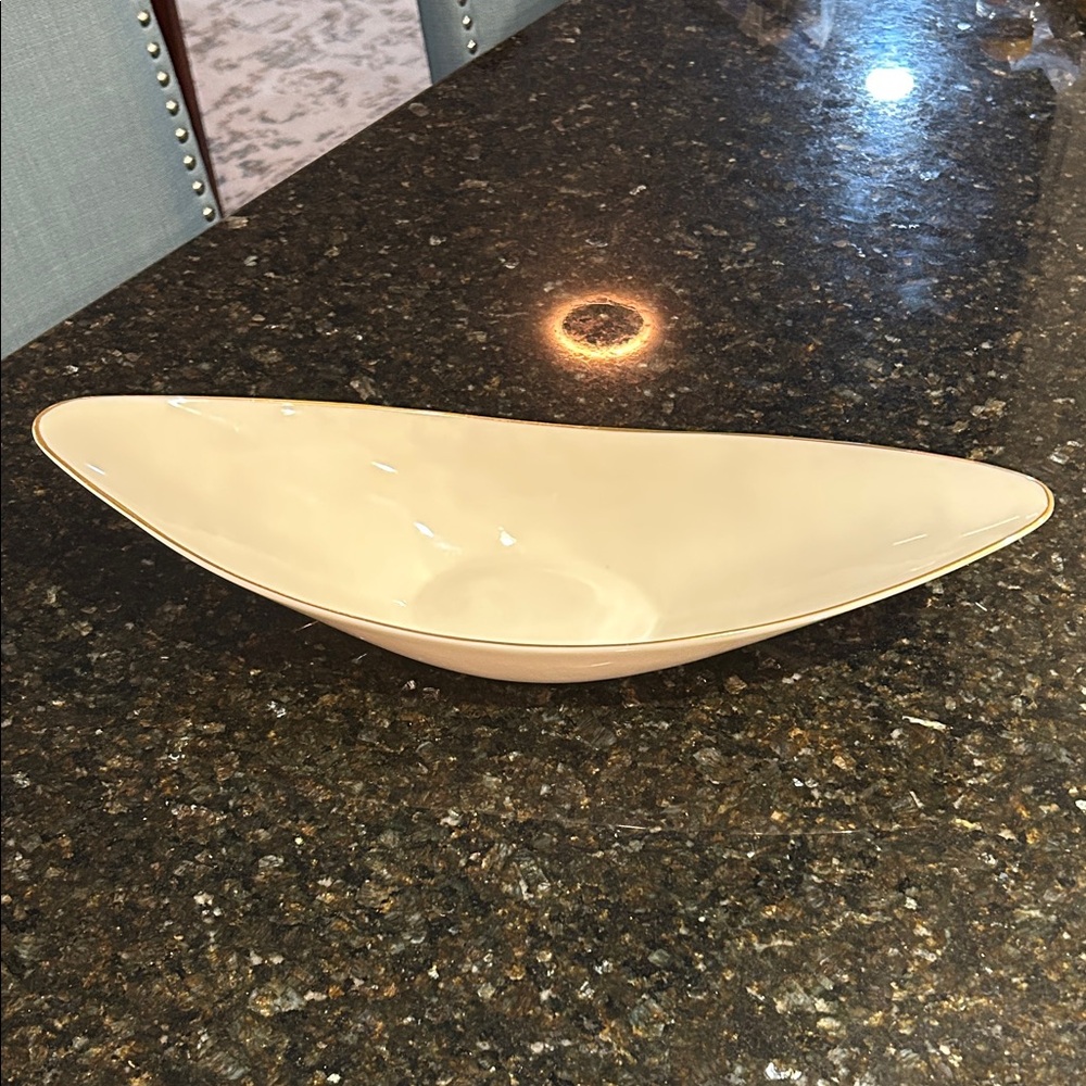 Lenox Venetian Oblong Canoe Serving/ Centerpiece Bowl, Vintage